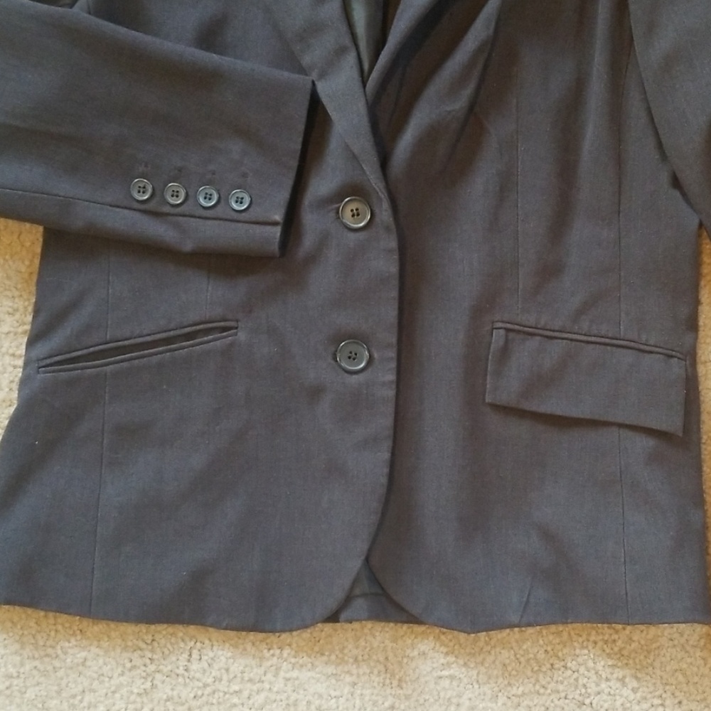 Chocolate Stretch Blazer - Picture 2 of 7